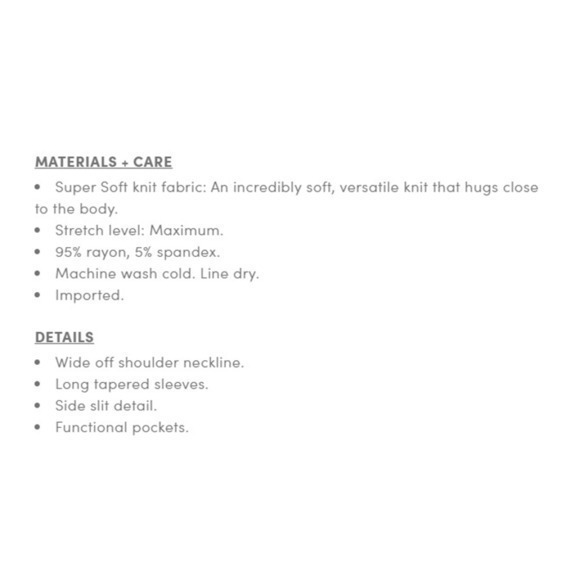 NEW TORRID Dress Midi Size 2X Pockets Off Shoulder Supersoft Long Sleeve Black - Picture 5 of 7